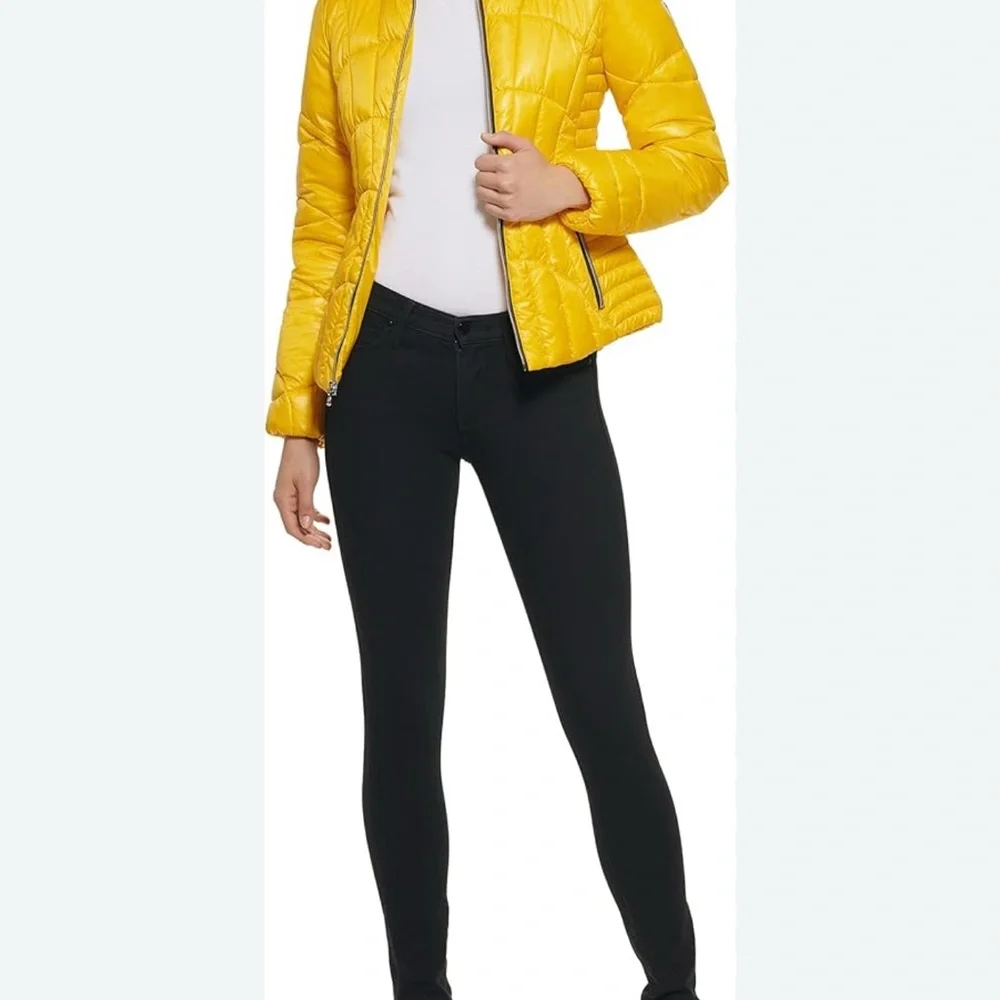 Guess Yellow Puffer Jacket - Picture 7 of 11